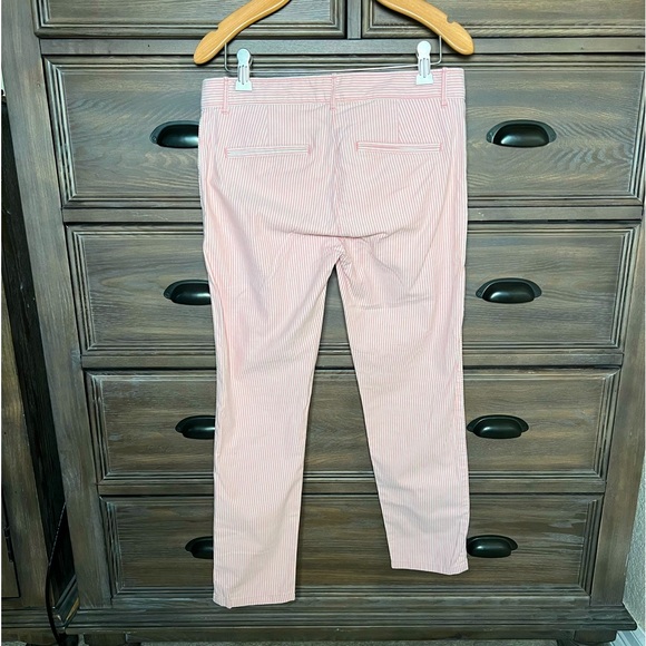 pink and white striped Skinny Mini Khakis by gap. - Picture 2 of 4
